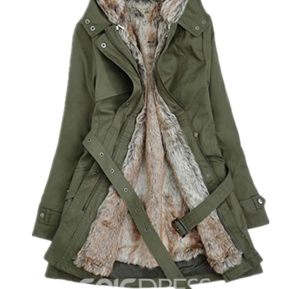 Fur Lined Jacket/Coat - Picture 2 of 2